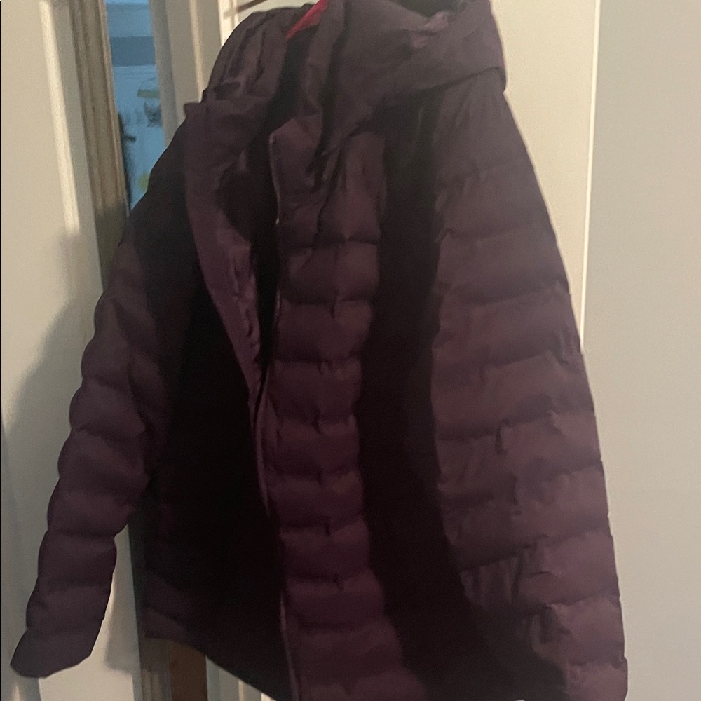 Time and Tru Women's Puffer Jacket - Dark Purple